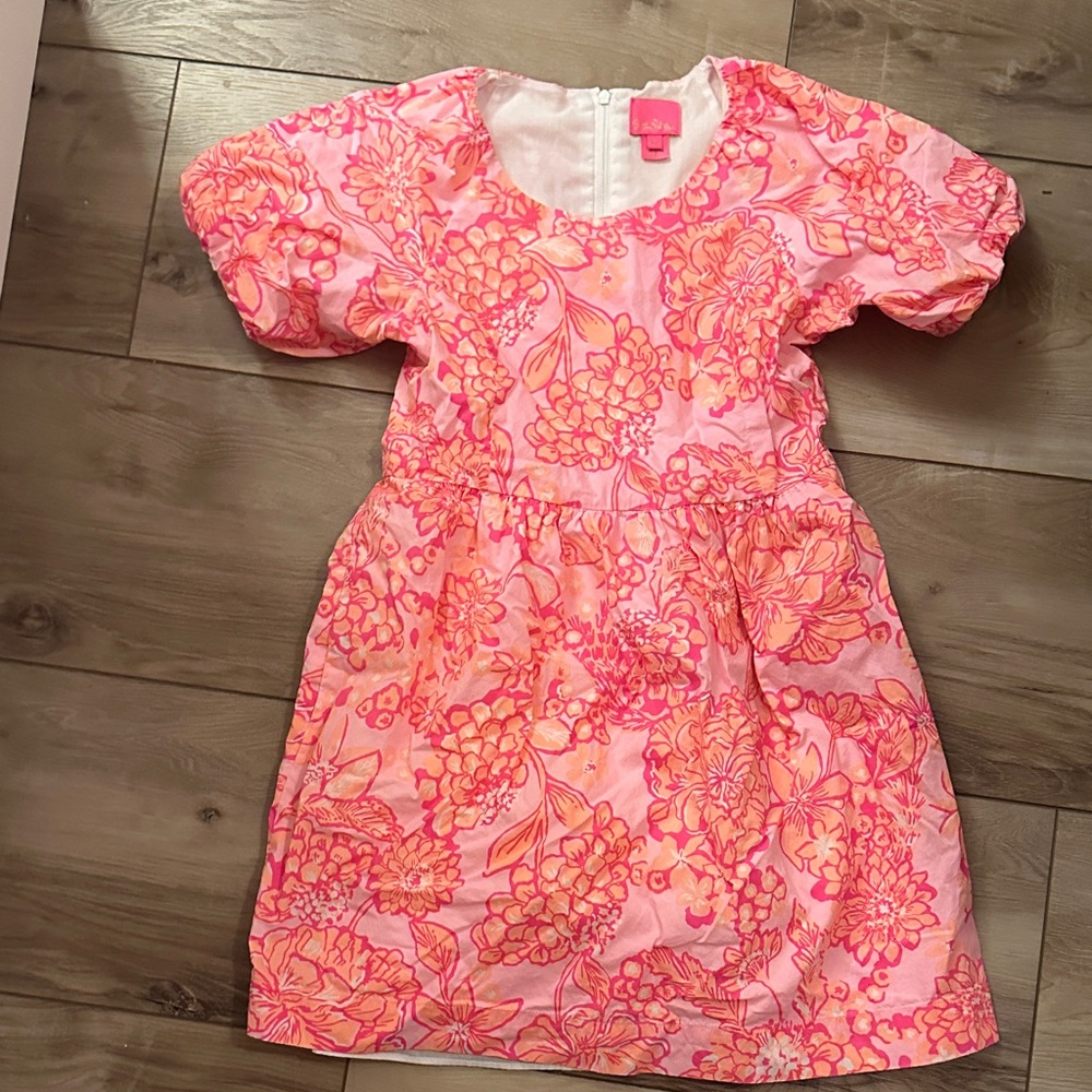 Lilly Pulitzer Pink Floral Kids Dress